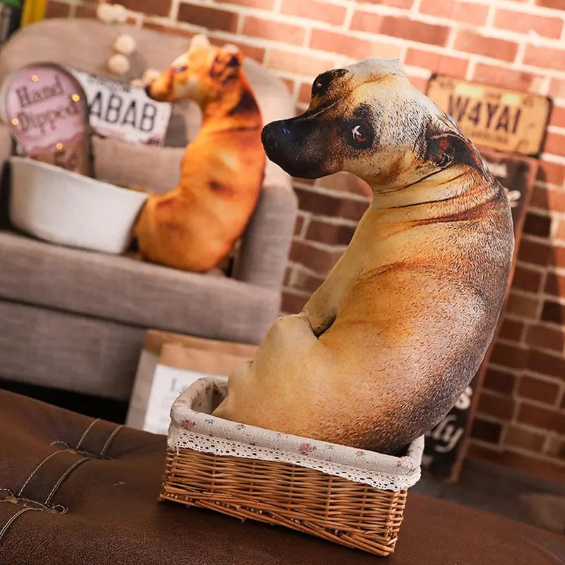 Đệm Gối Nhồi Bông Hình Chó 3D, Mô Phỏng Hình Chó, Trang Trí Nhà Bên Trong, Sofa, Búp Bê Nhồi Bông, Đồ Chơi, Quà Tặng Năm Mới 4