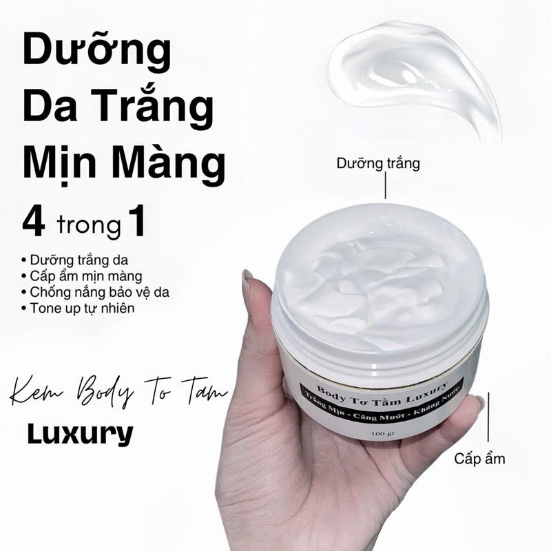 Kem Body Dưỡng Trắng Cấp Tốc 150g ( Makeup - Kháng Nước - Nâng tone trắng sau 3 ngày ) bất chấp da chai lì