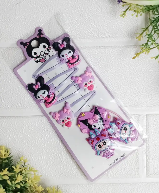 GROSIR Jepit Rambut Klip Tip Top Anak Kuromi Labubu Model Korea Jepit Anak Aksesoris Rambut Anak 2