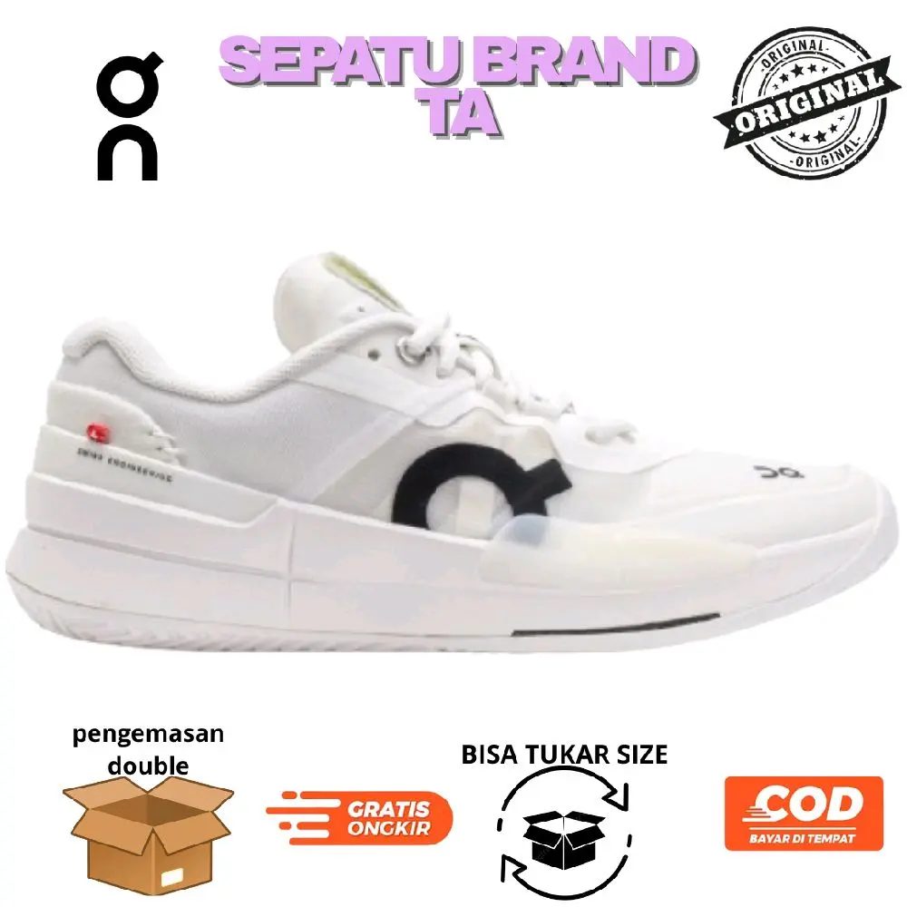 Sepatu Padel/Tenis On Cloud The Roger Pro 2 All White Original Unisex