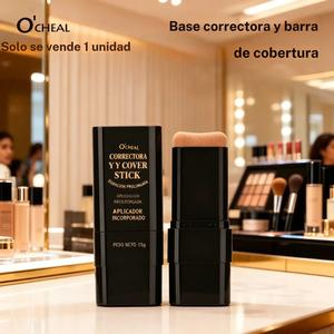 Base en barra resistente al agua y de larga duración, acabado natural ligero, perfecta para uso diario y ocasiones especiales