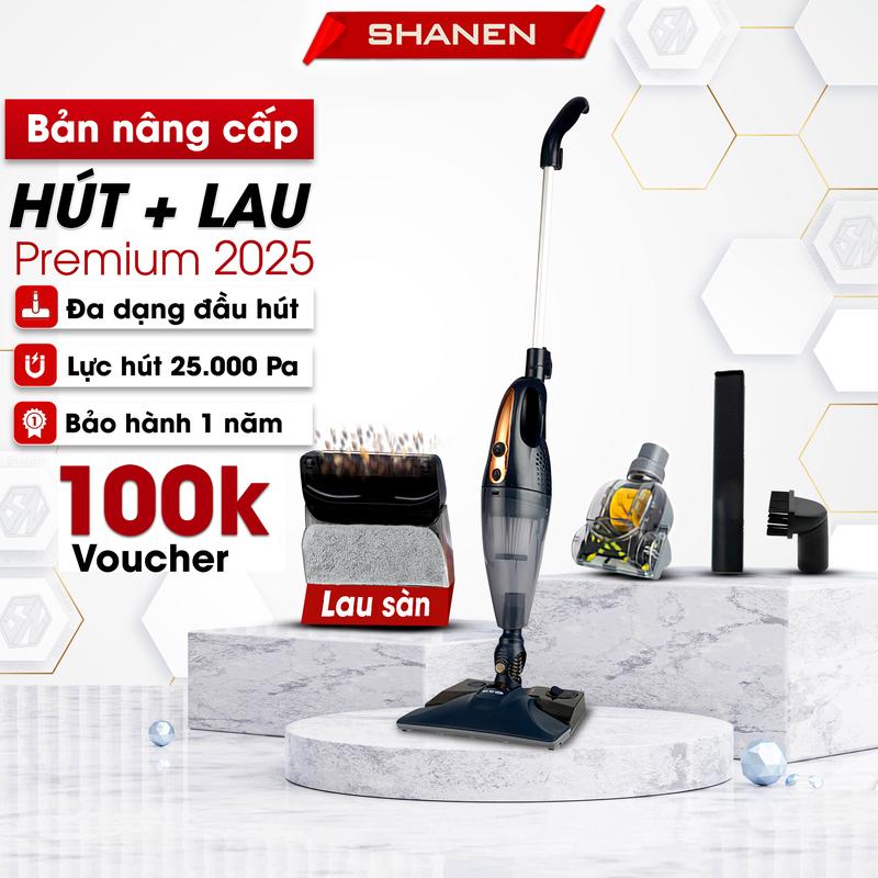Máy hút bụi lau sàn đa năng SHANEN Hút nệm sàn nhà ngõ ngách