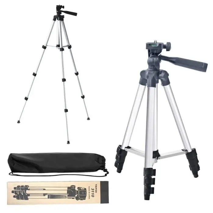 PS - Tripod Handphone Tripod Kamera 3110 1 Meter 1M Free Holder U dan Tas Tripod 4