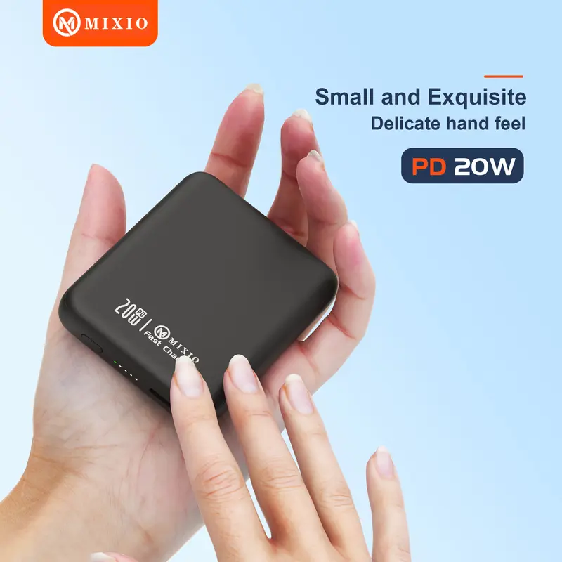 MIXIO MP-13 Mini Power Bank Magnetic Magsafe 20W Fast Charging Type C PD 5000 mAh Super Mini 4
