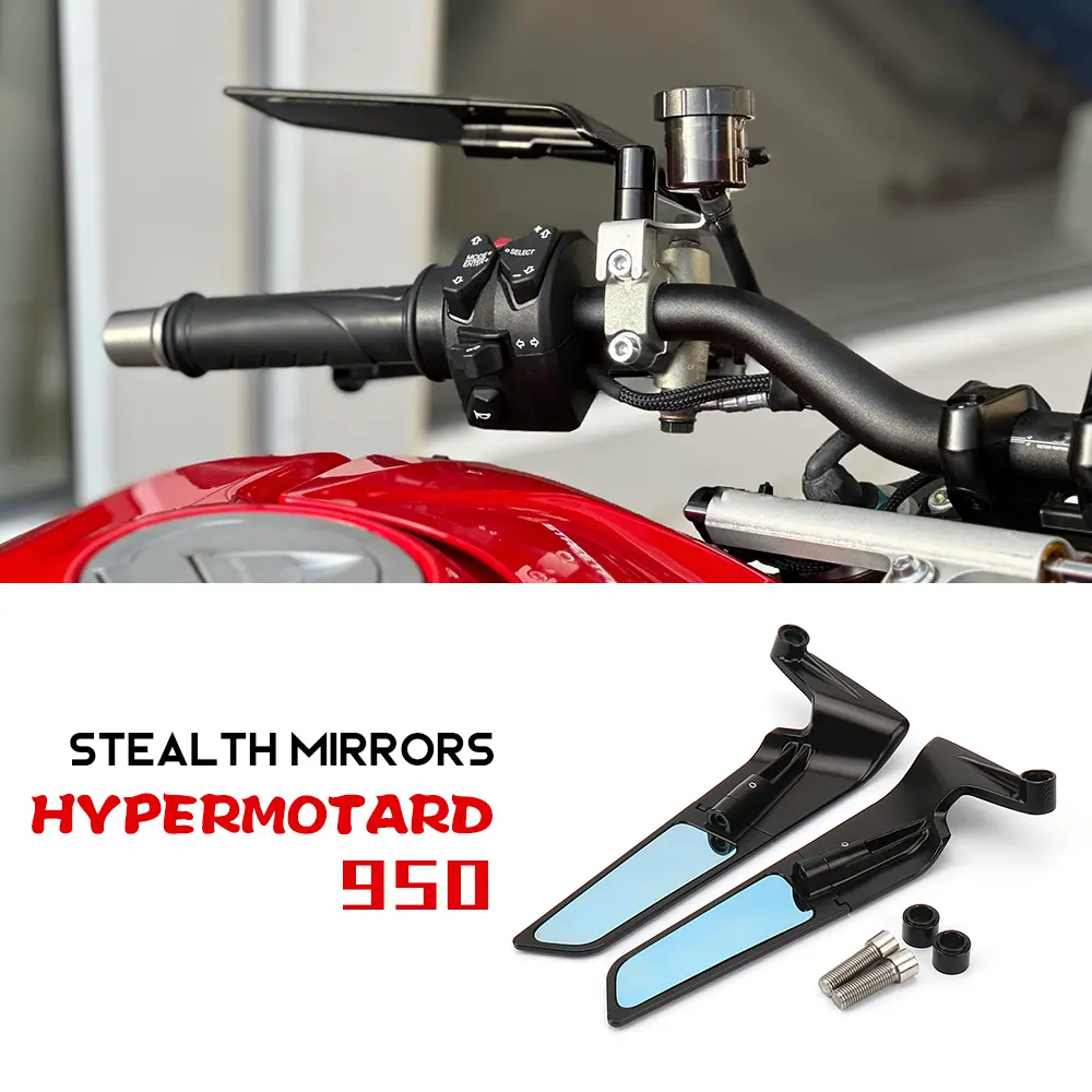 For Ducati Hypermotard 950 Accessories Stealth Mirrors Hypermotard950 Adjustable Winglets for Ducati Hypermotard 950 Parts