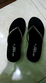 Product Review of Ando Sandal Wedges Jepit Wanita - Ando Nice Blink Hitam from u**2 0