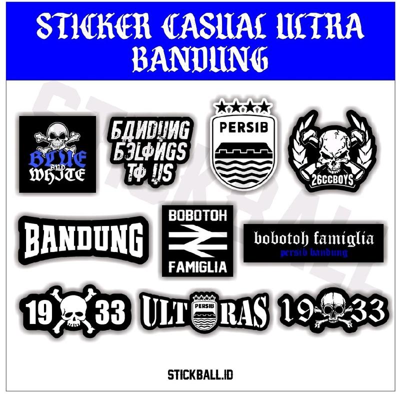 Sticker Persib 10 Sticker ULTRAS PERSIB BANDUNG ,BOBOTOH FAMIGLIA, 1933, SUPORTER ...