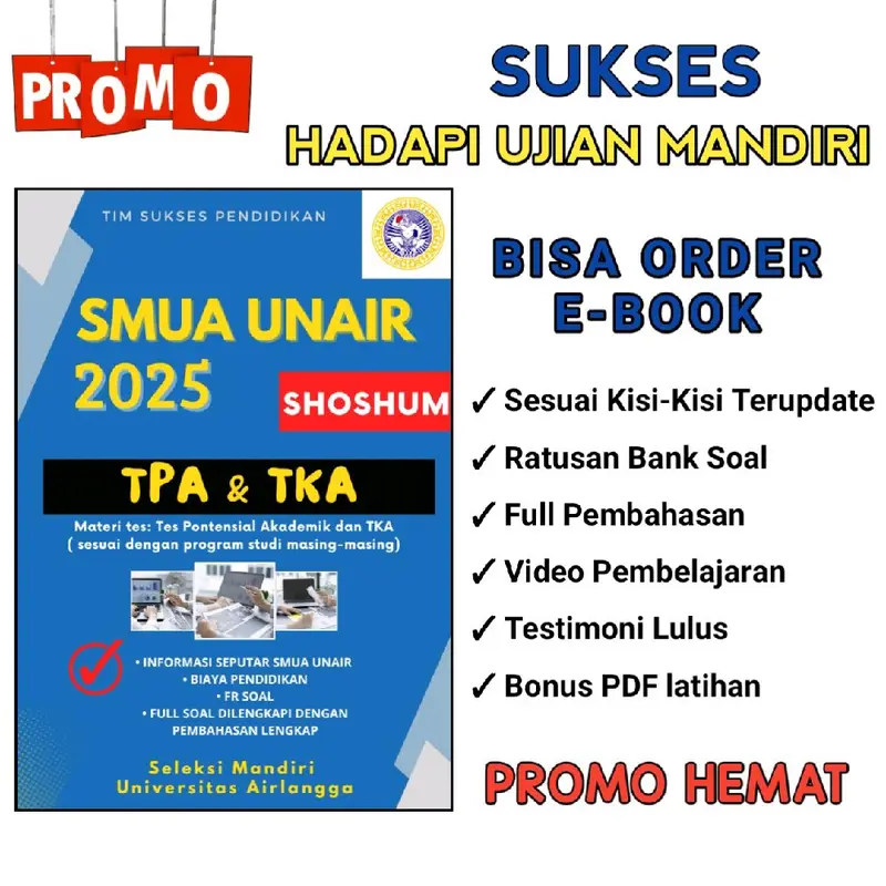 BUKU SMUA UNAIR 2025 Soft Cover Hard Cover Edisi Reguler 1