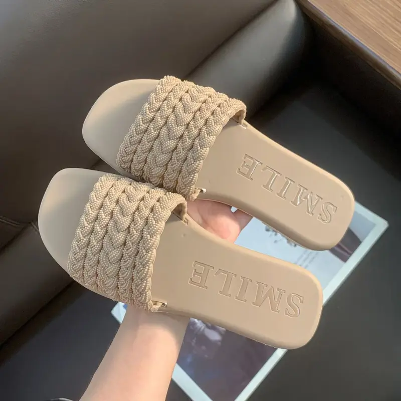 BEST SELLER!!!CRISS CROSS DESIGN KOREAN FASHION FLAT SANDALS