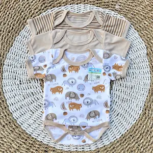 3 Pcs Jumper Bayi Baru Lahir Jumper Bayi newborn Bodysuit Bayi Jumpsuit Bayi Series Cream Jumper Bayi Newborn - DNW BABY