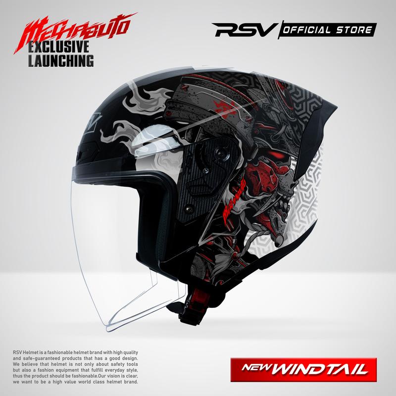 Helm RSV New Windtail Mechabuto Half Face - Limited Series & Exclusive Launching 1