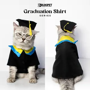 Baju Kucing dan Anjing Lucu Aksesoris Hewan - Baju Wisuda