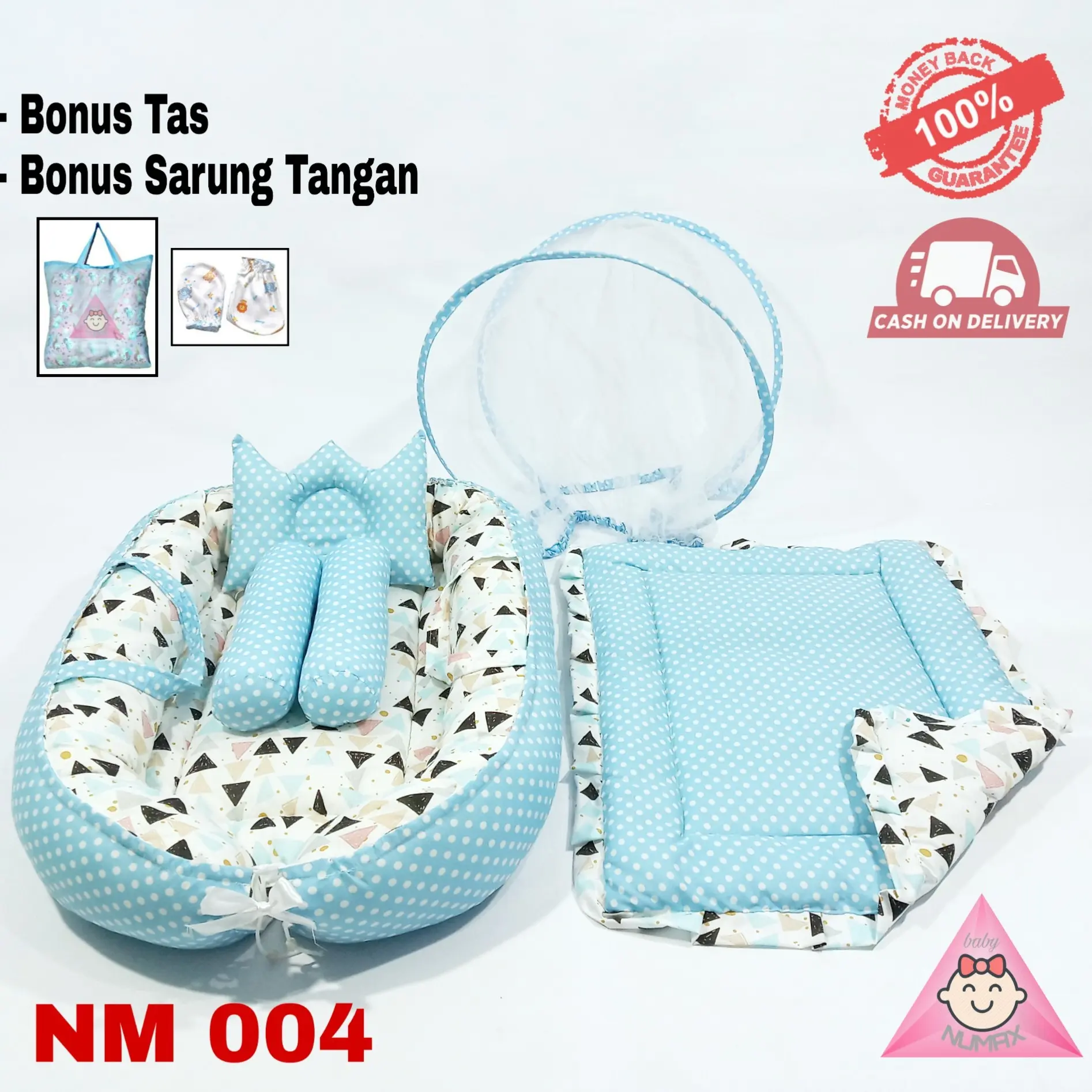 KASUR BAYI LIPAT KELAMBU / KASUR BAYI MOTIF LUCU / TEMPAT TIDUR BAYI BARU LAHIR / KADO BAYI TERMURAH