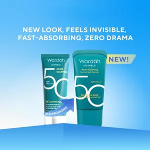Wardah UV Shield Acne Calming Sunscreen Serum SPF 50 PA++++ | Sunscreen Acne Calming