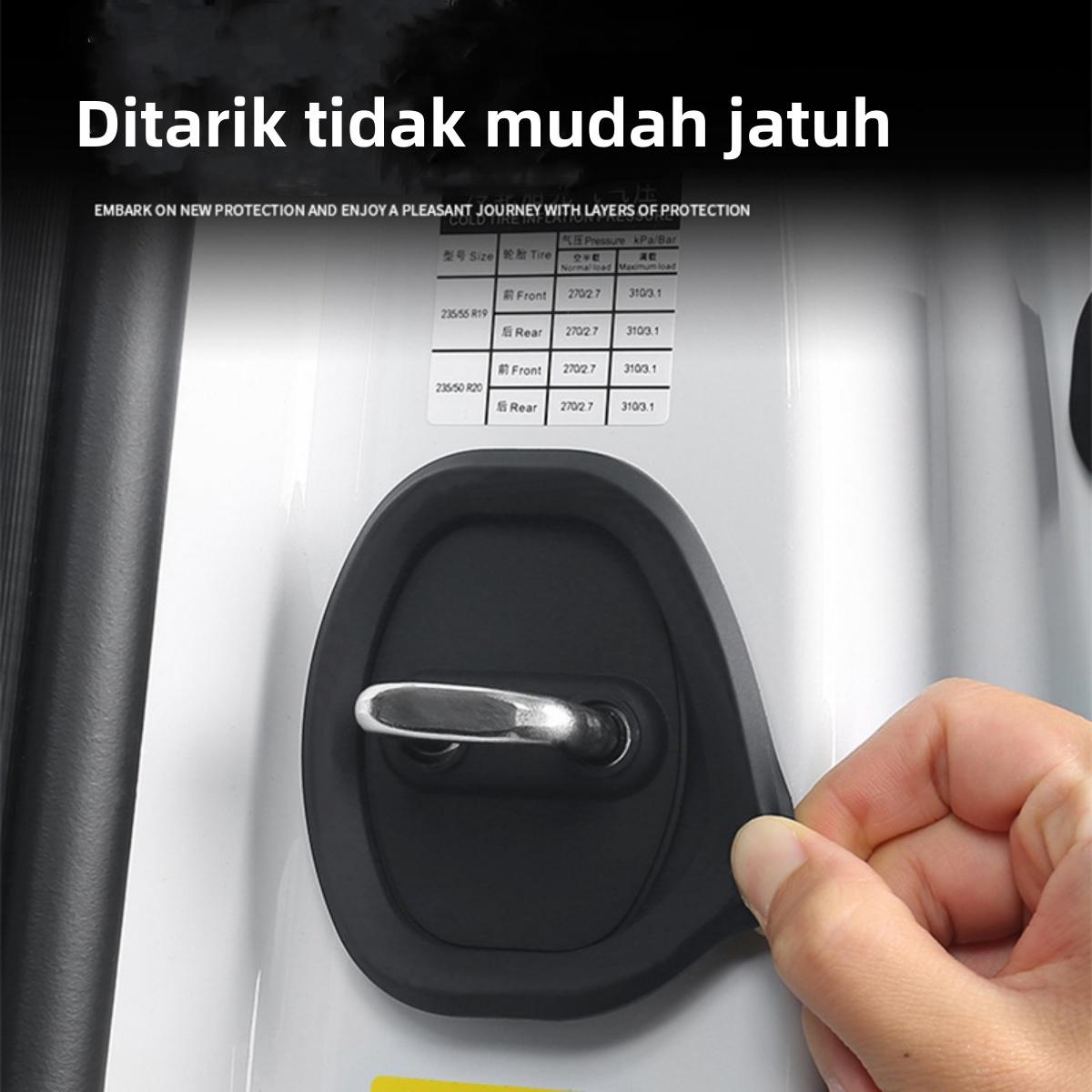 [Meta] Bantalan pelindung kunci pintu mobil silikon peredam suara dan peredam guncangan penutup pelindung kunci pintu mobil / selongsong karet kunci pintu mobil universal Car