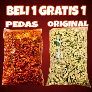 PROMO Beli 1 Gratis 1 Basreng pedas daun jeruk dan Basreng Original Daun Jeruk Food Snack
