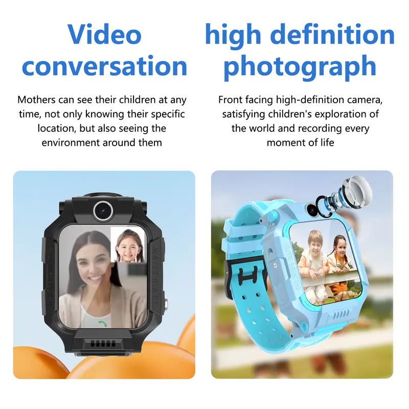【Hancdon】 Smart Watch Air Jam tangan anak telepon - anak Gps Digital Smartwatch anak Waterproof Kids Smart Watch/Bonus Cashback/4G/jam tangan smartwatch Layar Monitor Ponsel Kalkulator jam  tangan Fashion 6