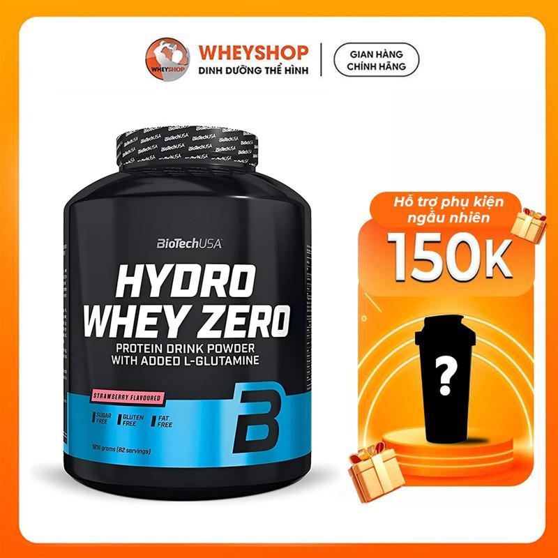 (TẶNG BÌNH) Bột Đạm Whey Hydro hỗ trợ phát triển cơ  BioTechUSA Hydro Whey Zero ( 4 Lbs ) - WHEYSHOP VN (AF)
