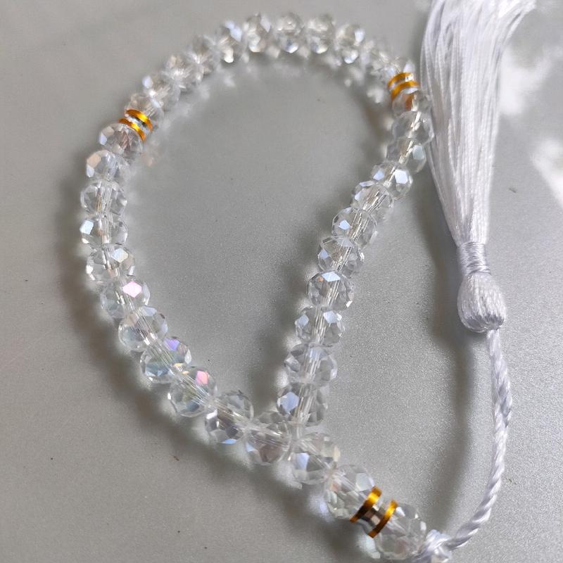 Tasbih Kristal Ceko 33butir Tasbih kristal pendek Tasbih Kristal cantik Muslim 0