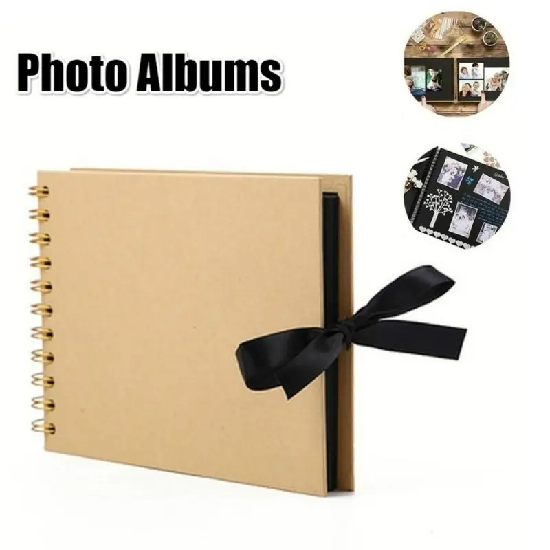 Sổ Lưu Niệm Album Ảnh, Giấy Thủ Công Tự Làm, Sổ Lưu Niệm Album Ảnh, 1 Chiếc, Thích Hợp Cho Quà Tặng Kỷ Niệm Ngày Cưới Và Sách Trí Nhớ Decor Diy 1