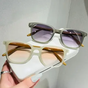 Kacamata Hitam Retro Sastra Kacamata Berwarna Cerah Gradien Kacamata Hitam AntiUVDanRadiasiPria Dan Wanita [Tagentid] Eyewear Sunglasses