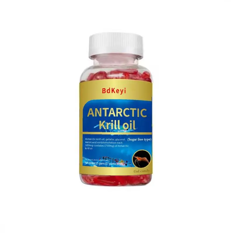 Kapsul Lunak Minyak Krill Antartika, Minyak Ikan Laut Dalam, dan Astaksantin. Mengandung omega-3 dan antioksidan alami, mendukung kesehatan jantung, otak, serta daya tahan tubuh, menjaga vitalitas dan kesehatan secara menyeluruh. 3