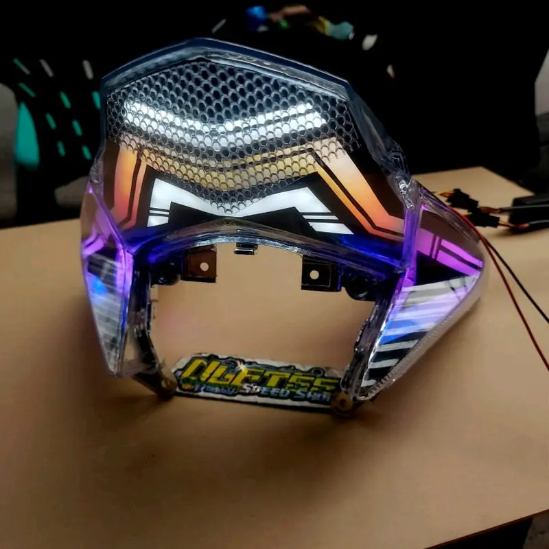 stoplamp Honda Vario125 custom RGB bluetooth , rem berubah warna pnp soket tinggal colok 5
