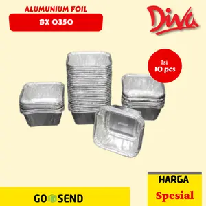 Alumunium Foil / Alumunium Tray BX 0350 / Tanpa Tutup / Wadah Kemasan Skutel