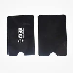 1pc/lot anti-scan card sleeve Rfid Blocking Bank Card Protection Credit Card Holder Aluminium 6.3*9.1cm