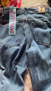 Product Review of JINISO HOTTY GANG - 329 Cutbray Highwaist Celana Jeans Wanita Warna Ocean Blue from T**a 1