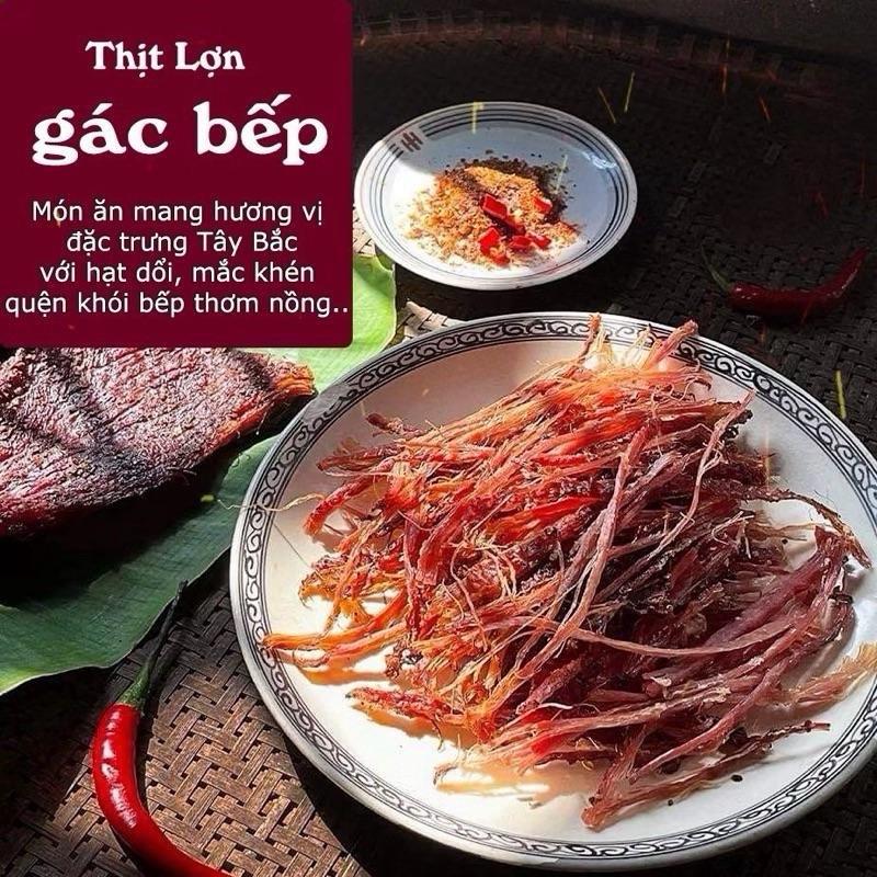 Huyền Food Tây Bắc - 500G Lợn Sấy Khô Kèm Sốt Chẩm Chéo Đồ Ăn Vặt Thịt Hấp Sẵn Món Ăn Ngon Miệng