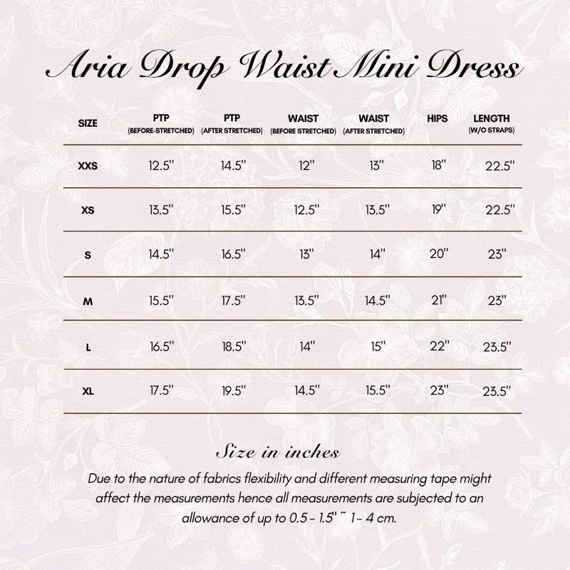 Aria Drop Waist Mini Dress - Pink Checkered