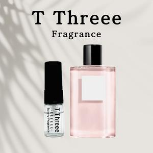 T Threee パリパリ　EDP 1.5ml キャップ付きミニボトル　サンプルとしてだけでなく持ち運びに便利！！
