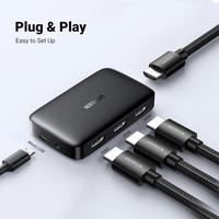 Gambar UGREEN HDMI Switch 3 In 1 Out Switcher Splitter 4K 30Hz HD Resolution 3D Display - 80125 dari GGSTORESBY Kota Surabaya 5 Tokopedia