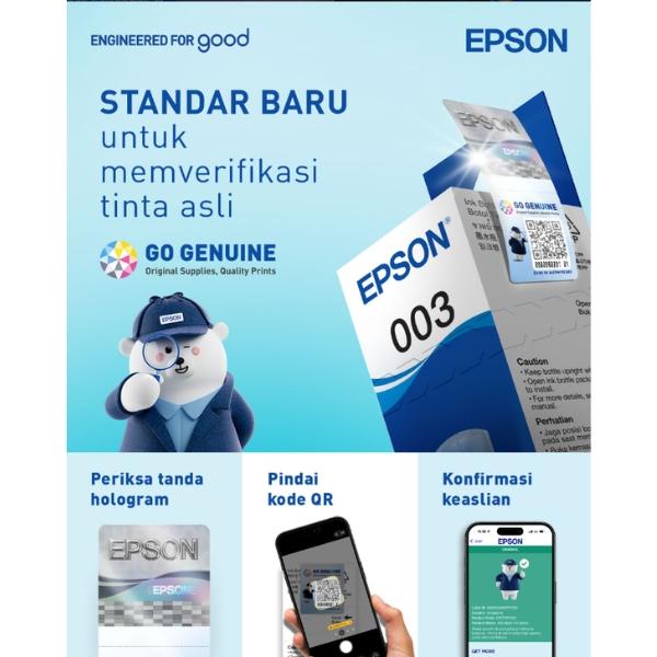 Tinta Botol Epson 003 T003 T-003 L1110 L1210 L1250 L3110 L3210 L3150 L3250 L5190 L5290 L11050 1 SET CYMK ORIGINAL