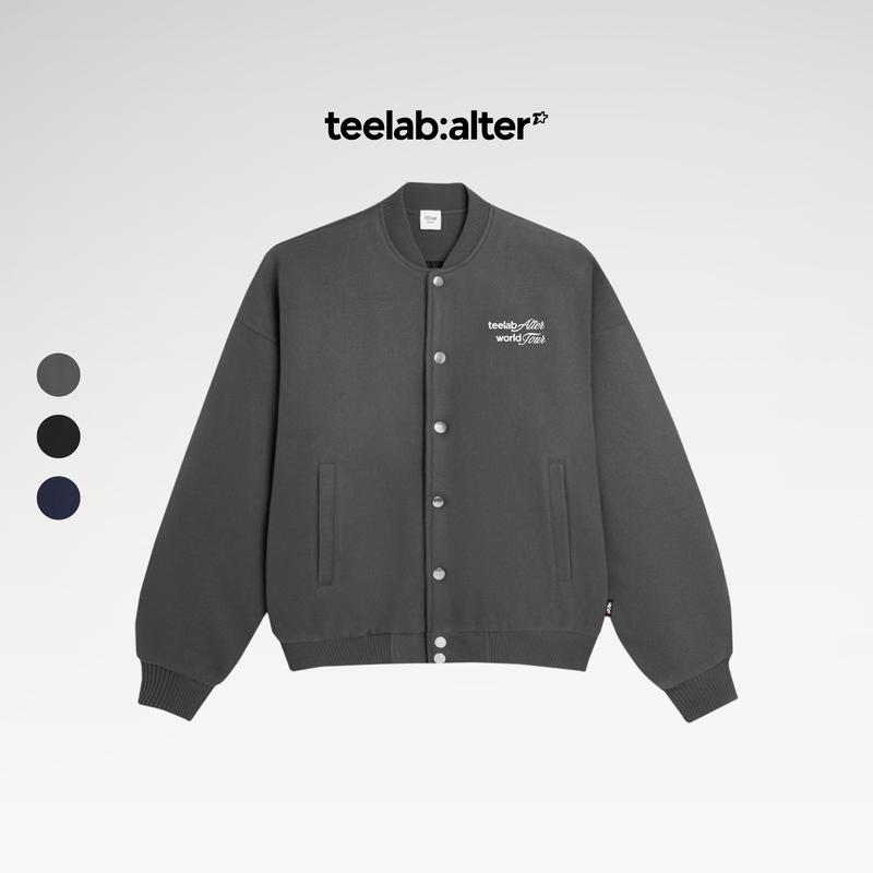  Áo khoác Teelab Classic Varsity Vải Dạ trần bông Unisex Form Oversize Local Brand Unisex  AK117 