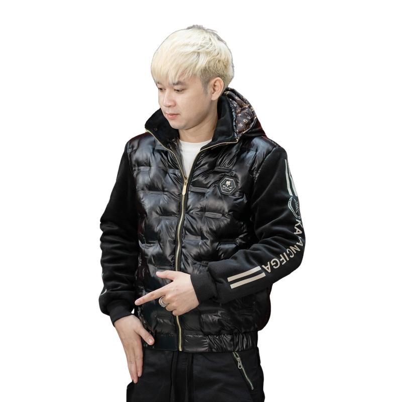   DEAL MỞ BÁN  Áo Khoác Phao Nam Tay Nỉ Khoá Đồng Bóng Lì Ép Nhiệt Trần Bông 3 Lớp 2026 Women Jacket Có Túi aophao aokhoac 