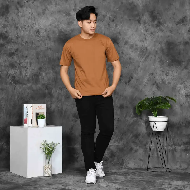 PAKET HEMAT 3 PCS 100 RIBU KAOS Polos  Distro  LENGAN PENDEK UNISEX COTTON COMBED 30S 3