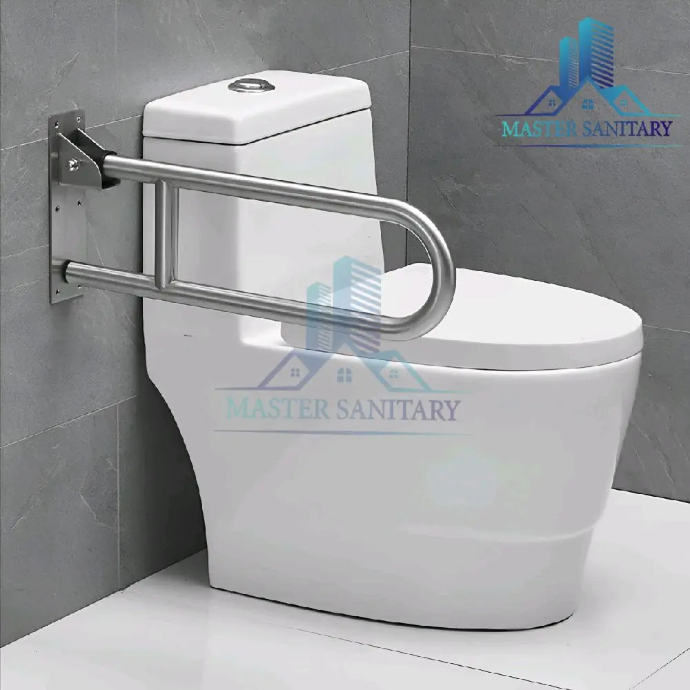 Grab Bar Disability Safety Pegangan Kamar Mandi Toilet Stainless Lipat
