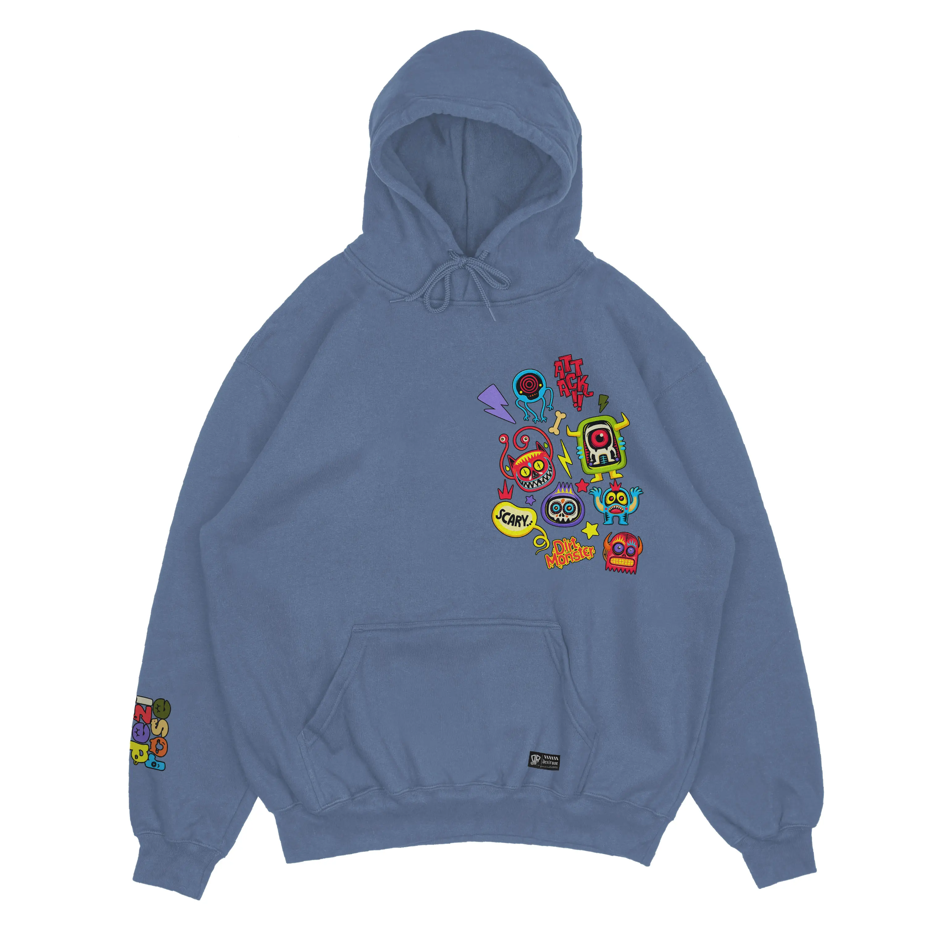 Dezirose Hoodie Dirt Monster - Sweater Hoodie Pria Distro Fleece Tebal Premium 280gsm Size M-XXL Unisex