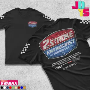 KAOS 2 STROKE ENTHUSIAST - Two Stroke Racing No Limiter - Tshirt Longsleeve 2 Tak 2Stroke Fiz R Ninja Yamaha Rx King CB Motor