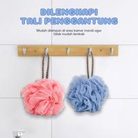 Gambar [VIDEO ONLY] OHSOME ALBA SOL Bath Ball Shower Puff Spons Mandi Kain Jaring Set 2pcs Busa - Pink-Cream dari OHSOME Homeliving Kab. Bekasi 4 Tokopedia