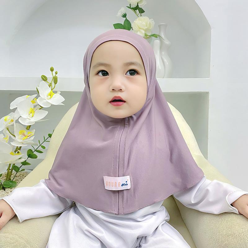 Kerudung Anak TK Usia 1-4 Tahun - Jilbab Hijab Instan Anak Jersey, Lembut dan Nyaman 5