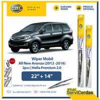 Gambar Wiper Mobil TOYOTA All New Avanza 2012 - 2016 22” + 14” (2pcs) - HELLA Premium 2.0 dari Hella Indonesia Official Store Kota Administrasi Jakarta Pusat 1 Tokopedia
