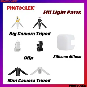 Photographic Camera Smartphone Equipment Holder Accessories ABS Plastic Chips/ ABS Plastic Tripods/ Silicon Softbox