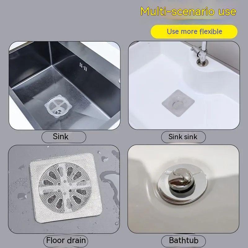Product Introduction of Floor drain filter, bathroom bathroom sewer anti-clogging square grid sewer anti-insect hair filter 21