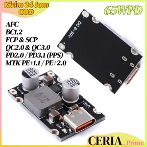 65W PD Modul Fast Charging Type C Step Down DC 12-30V PD3.1 QC3.0 PPS Universal Modul Charger DIY Pengisian Cepat HP