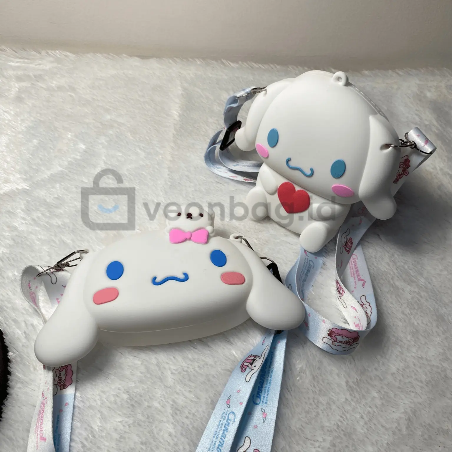 [Veonbag.id] Tas Selempang Anak Kartun Cinnamoroll Lucu Ukuran KECIL Cetakan Emboss 3D Real Pic Bisa COD Fashion