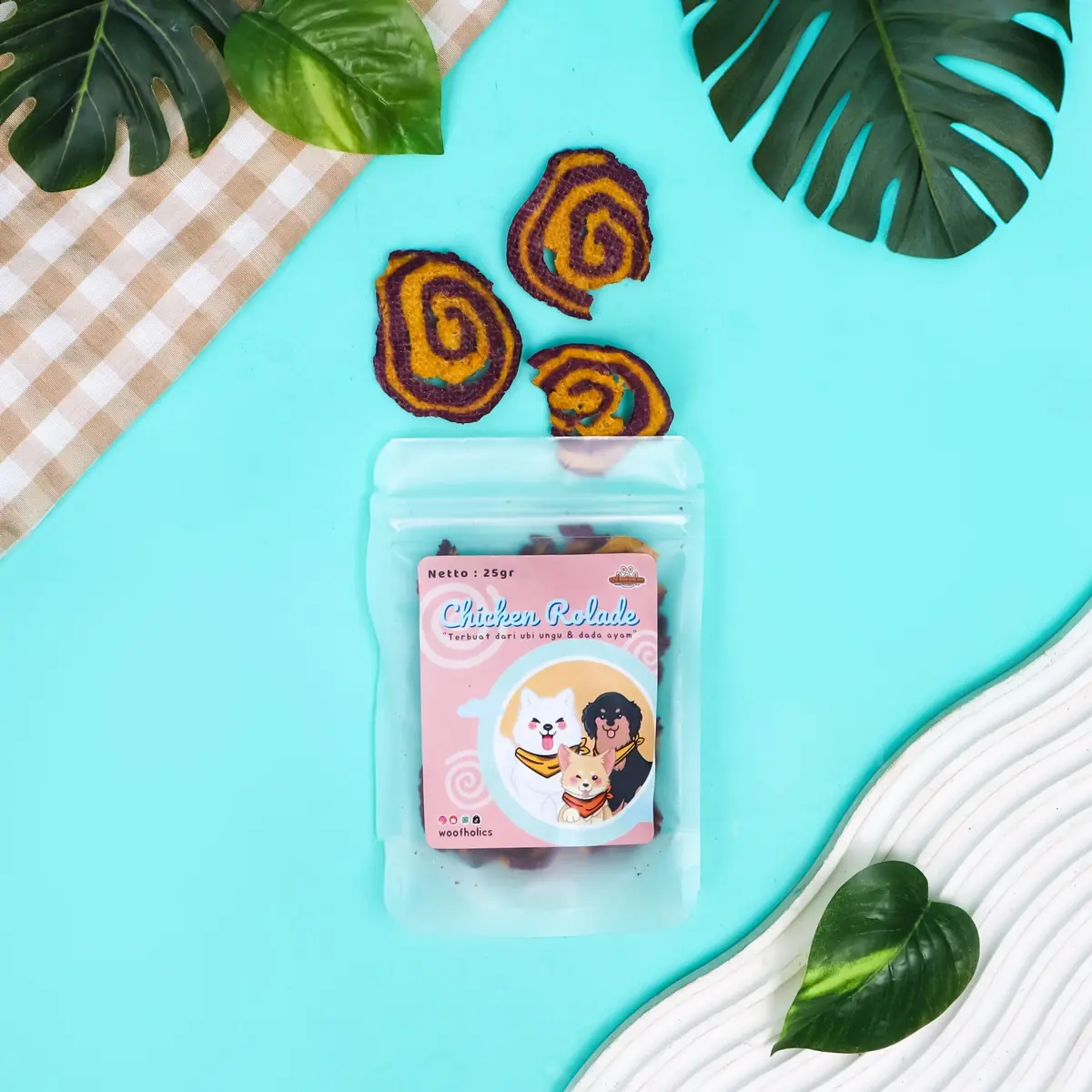 Woofholics Chicken Rolade / Dog Cookies Crackers / Dog Snack