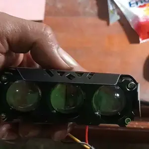 Lampu Tembak LED Laser/Lampu Sorot Laser Q9 3 Mata 2 Warna/HI LOW 60 WATT LAMPU TEMBAK MOTOR MOBIL/3 Mata SQL/3 Mata Lensa